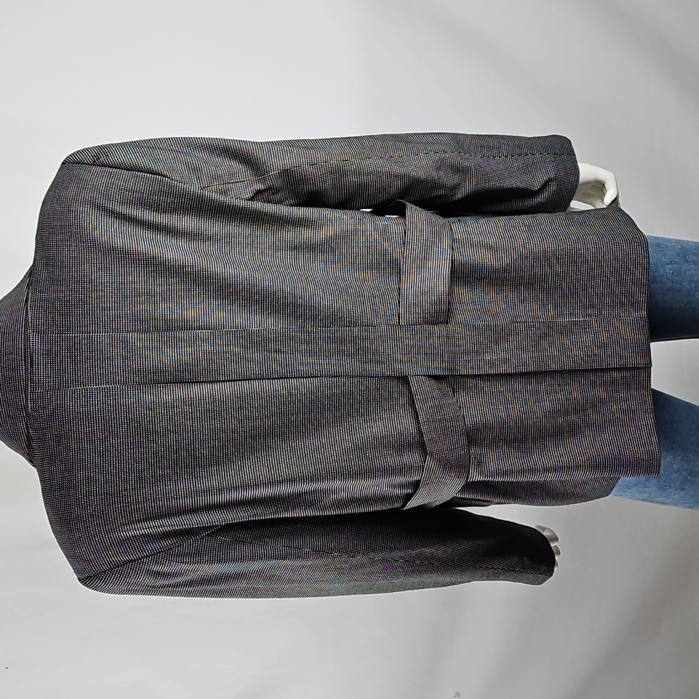 Escada Bentley Wool Blend Black White Notched Lapel Single Button Jacket Blazer - Picture 7 of 16